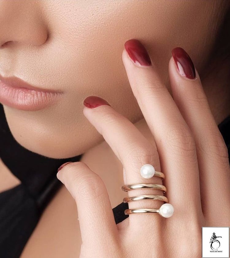 انواع انگشتر طلا با مروارید سفید.jpg